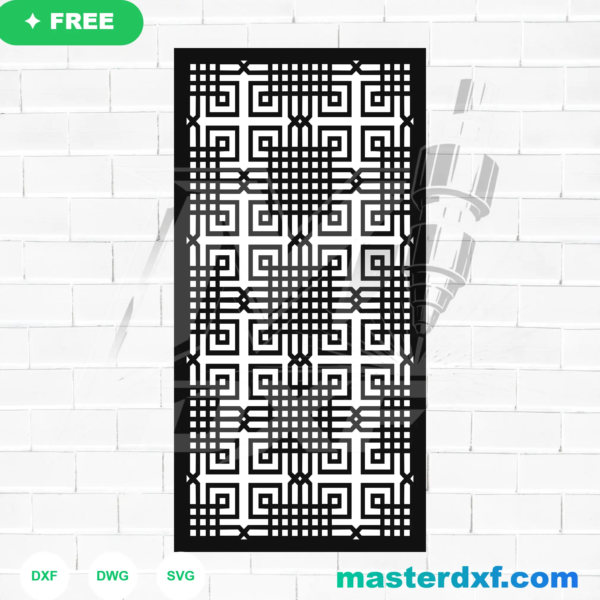 Traditional Moroccan Octagonal Star Girih Mesh DXF File — Free Download for Laser CNC Plasma